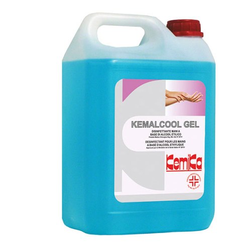 Kemika - Kemalcool Gel, disinfettante mani (tanica da 5 kg)