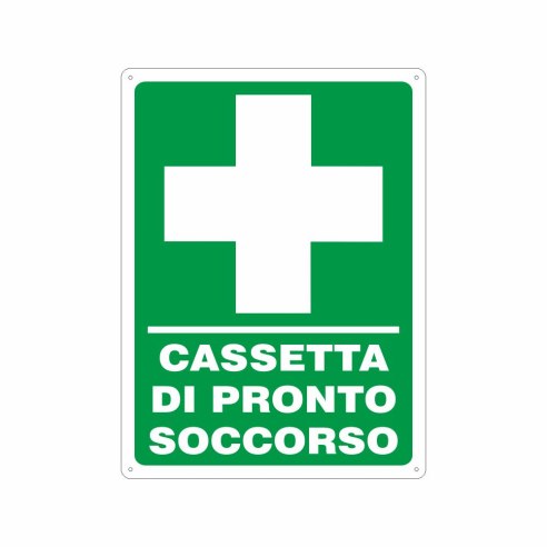 Pixlemon - "Pronto Soccorso", cartello in alluminio 20 x 30 cm